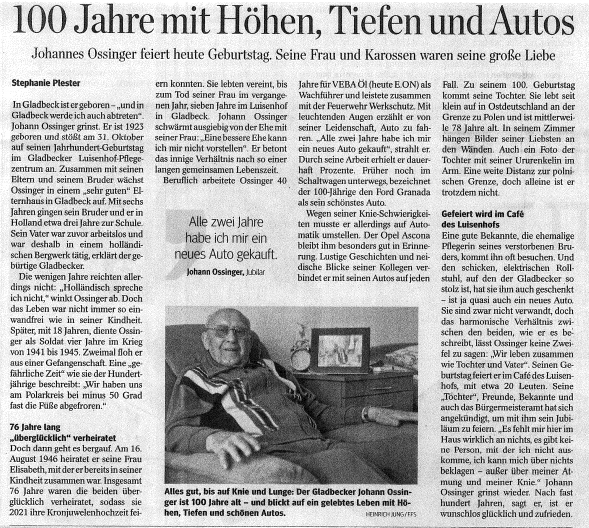 100Jahre OssingerGeburtstag