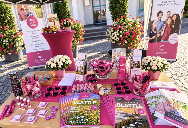 Werbematerial Am Stand